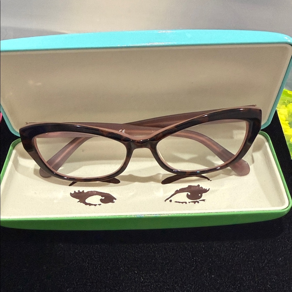 Kate Spade Brown Cat-Eye Glasses